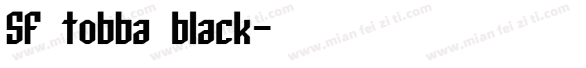 SF tobba black字体转换